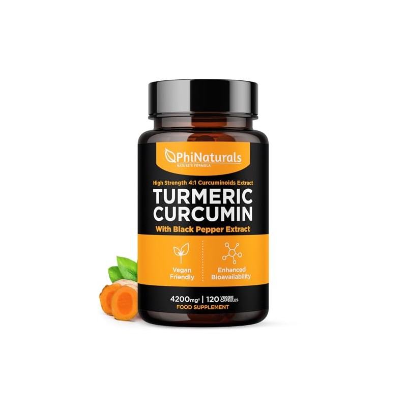 Turmeric Curcumin and Black Pepper Capsules - 500mg Per Capsule