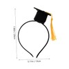 Healvian 2pcs Stylish Graduation Headband with Doctor Hat Creative Hair