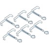 25 Pcs Flat Jaw Pinch Taps Stainless Steel Control Flow
