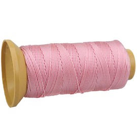 328 Feet Twisted Nylon Twine String Cord for Gardening Marking DIY Projects Crafting Masonry (Pink, 1.5mm-328 feet)