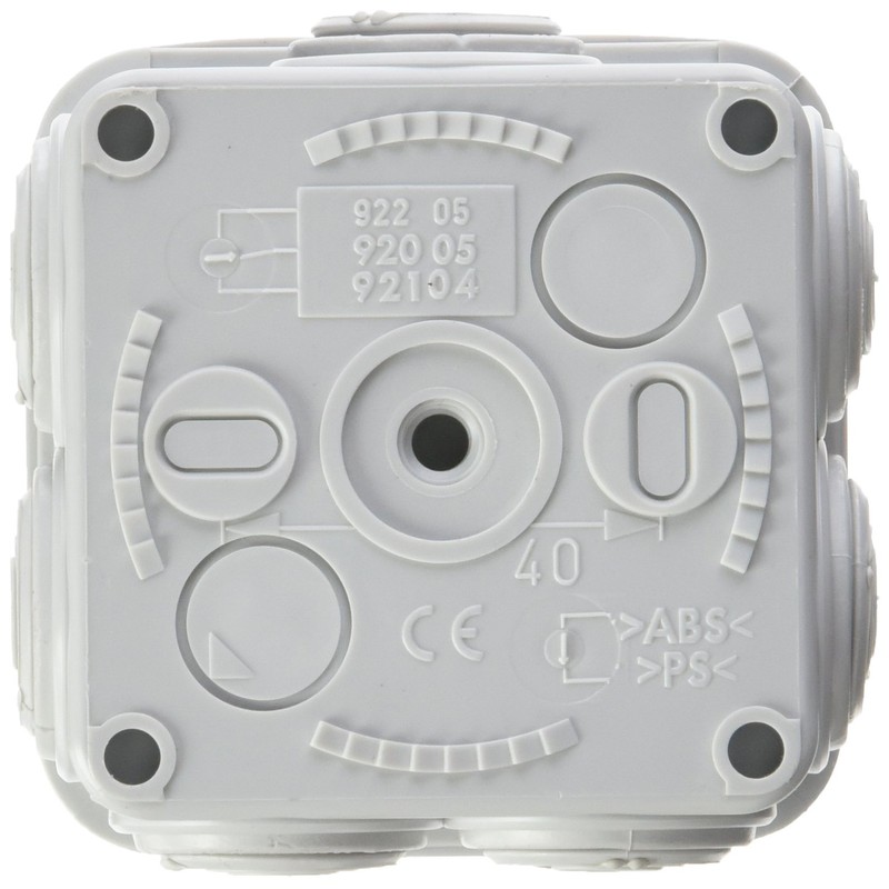 Legrand LEG94516 Square Junction Box Clip-On Fastening Grey 65 x