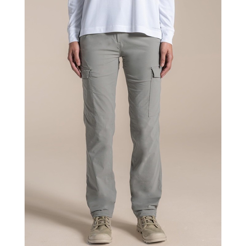 Craghoppers NosiLife RIF - Pantaloni Cargo Elasticizzati da Donna, Anti-Insetti,