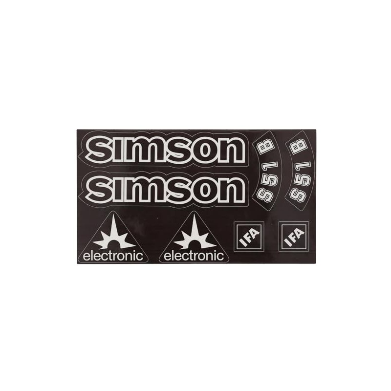 Transparent Simson S51B Sticker IFA Electronic Tank Side Cover Dark