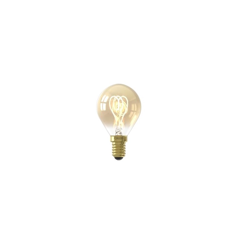CALEX LED Filament P45 240V 2.5W E14 Gold 2100K Dimmable