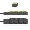 deleyCON 4-Way Outdoor Power Strip with 1.4 m Cable for
