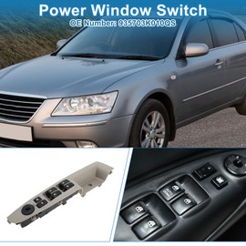 A ABSOPRO Power Window Switch No.935703K010QS Window Control Switch for Hyundai Sonata 2006-2008 Gray Black