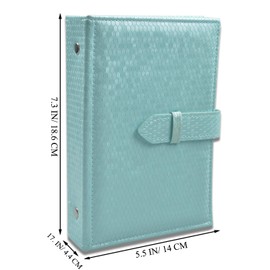 Fangoo Earring Organizer Book Design Earring Holder Travel Jewelry Storage Case Tray Holder, Capable to Hold 42 Pairs (Blue)