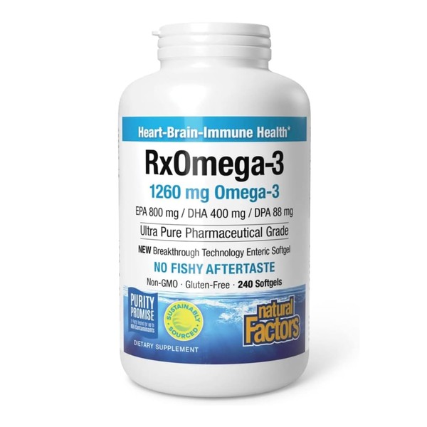 Natural Factors Natural Factors, Rx Omega-3 Fish Oil, with EPA