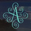 Custom Elegant Scroll Vine Name Letter Vinyl Decal/Bumper Sticker for