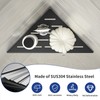 Bernkot Corner Shower Shelf 304 Stainless Steel, Recessed Corner Shelves