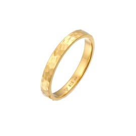 Elli Women's Basic Pinky Promise Ring Hammered in 925 Sterling Silver, Sterling Silver, None