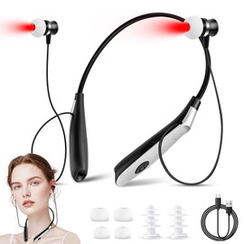 650nm Nose and Ear Red Light Therapy Device - 2 in 1 Red Light Therapy for Ears Tinnitus, Portable Neck Hanging, Red Light Therapy Tinnitus, Portable Neck Hanging, Red Light Therapy Tinnitus