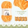 Reessy Chenille Yarn, 4 × 100g Super Soft Thick Wool