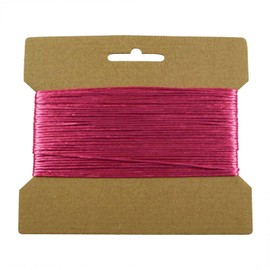 Kumihimo Satin Cord Braided Cord 25 m 1 or 2 mm Diameter Choice of Colours Pink Thickness 1 mm