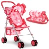 Dolls To Play Baby Doll Stroller Carriage for Girls w/
