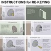 Generic Learn Tool for Rekeying Kwikset SmartKey Enabled Locks/Deadbolts, Steel