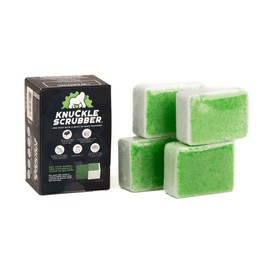 Knuckle Scrubber | Built-In Hand Scrubber | Cleans Grease, Oil, Paint & More. Heavy Duty Hand Cleaner for Auto Mechanics & Industrial Work | All Natural, Moisturizing w/Aloe Vera | 2 Pack