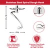 HOZODO Spiral Dough Hook for KitchenAid 4.5/5 Quart Tilt-Head Mixers