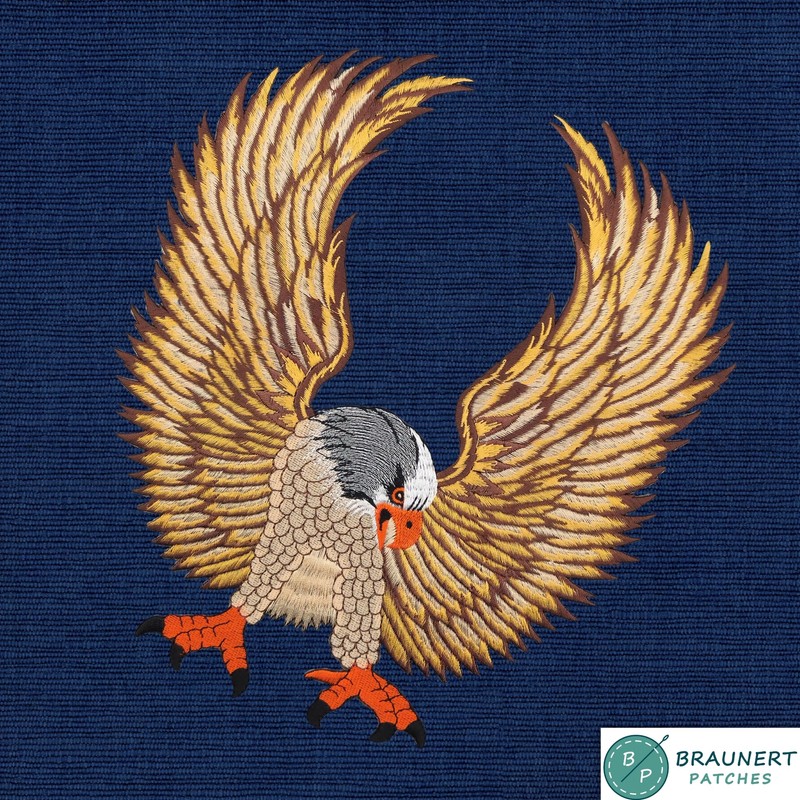 Large Eagle Back Patch Brown - 25 x 28 cm