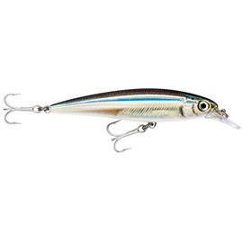Rapala X-Rap Saltwater Lure with Two No. 3 Hooks, 1.2-1.8 m Swimming Depth, 10 cm Size, Anchovy