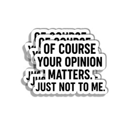 (3pcs) Funny Quote Sticker – Sarcastic Humor Decal for Laptop, Water Bottle, Notebook – Durable Waterproof Vinyl, Gift Idea