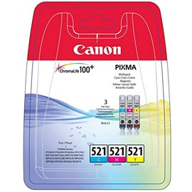 Canon CLI-521 C/M/Y Cyan, Magenta, Yellow Ink Cartridge