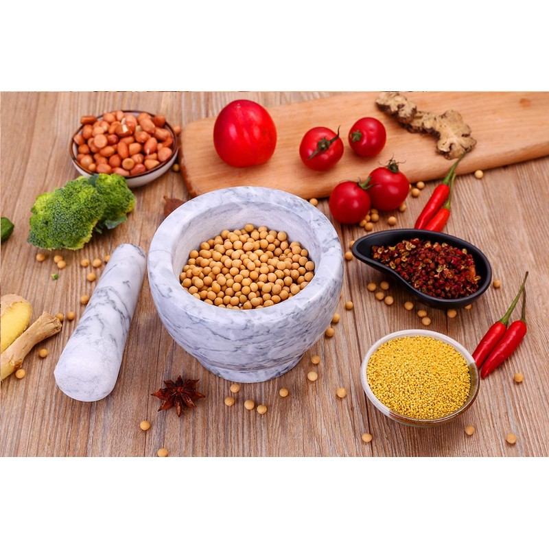 SIPARUI Marble Replacement Pestle 5.3inch Only Polished Stone Pestle (Mortar