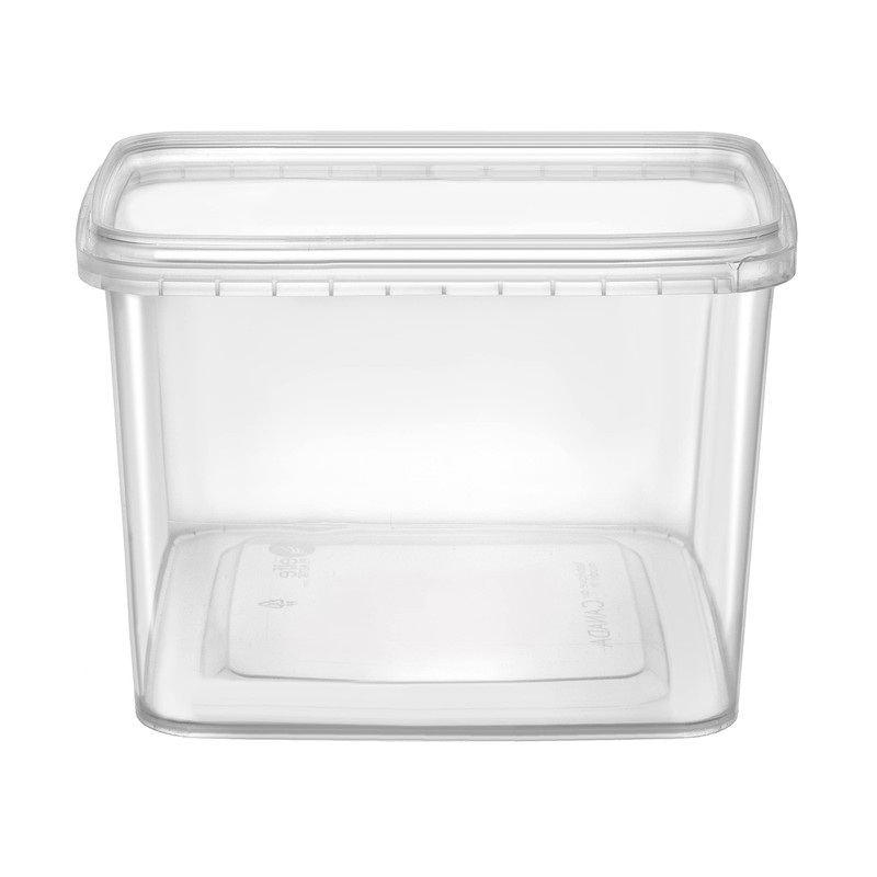 NYHI 64 oz 20 Large Pack Square Clear Deli Containers