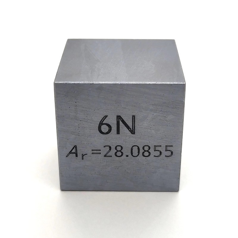 Elemental Specimen Silicon Si (Polycrystalline Block, 3.5 oz (100 g)