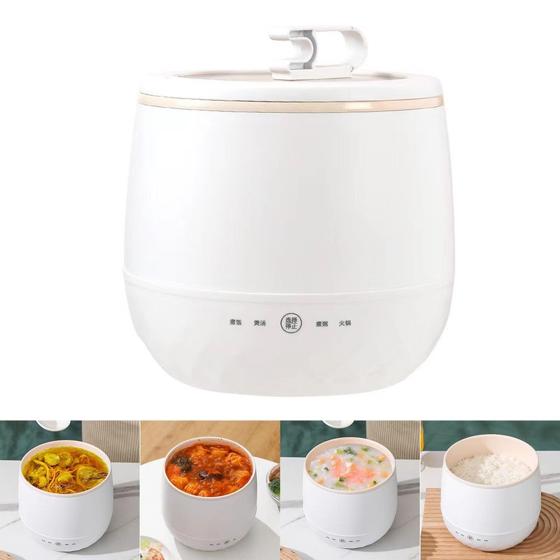 Mini Rice Cooker 1.8L Multi Functional Button Control Nonstick Porridge
