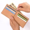 MILAGRO eami103 Amanda Oil Leather Slim Wallet, No Coin Purse
