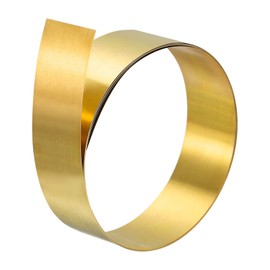 sourcing map 0.1 x 20 x 1000 mm Brass Roll Sheet Brass Foil Roll Brass Strip Gold for Crafts Electric Repairs Grounding