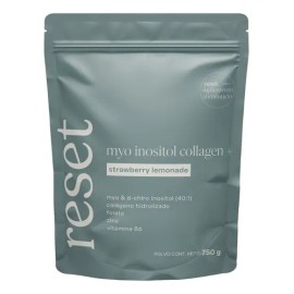 Reset Myoinositol Collagen Colágeno Myo&dchiro Inositol 750g Sabor Strawberry lemonade