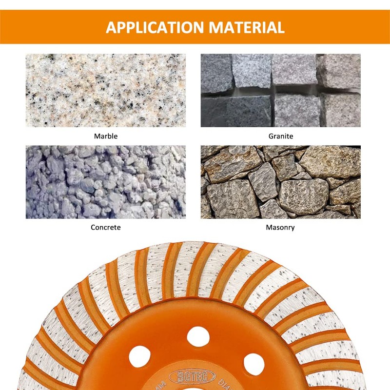 BGTEC Diamond Cup Wheel for Concrete - 125 mm Angle