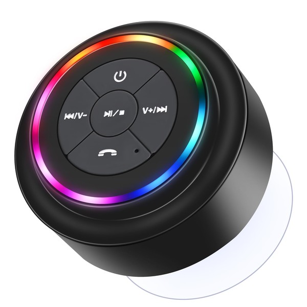 HAISSKY HAISSKY Bluetooth Shower Speakers, Portable Wireless Speaker with Suction