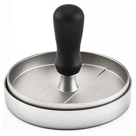 YIKANGHENG Meat Barbecue Presses Mold, 4.6 Inch Stainless Steel Round Hamburger Meat Presses Mold for Kitchen