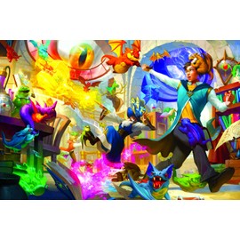 Dragon Daycare Fantasy Wizard Puzzle for Adults and Kids | Difficult 1000 Piece Jigsaw Puzzle Toy | Fun Quarantine Gift | Interactive Brain Teaser Challenge for Game Night | 28 x 20 Inches