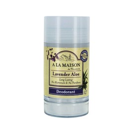 A La Maison de Provence Natural Aluminum-Free Deodorant Traditional French Milled Formula | Long Lasting Safe and Effective | Free of SLS, Parabens and Sulfates (2.4 Oz., Lavender Aloe)