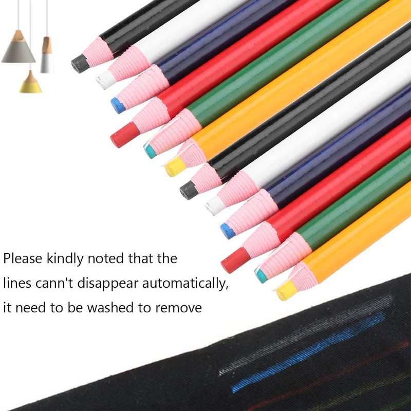 12pcs Tailor's Chalk, 6 Colours, Chalk Sewing, Fabric Chalk, Track
