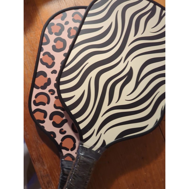 Jill & Ally Animal Print Pickleball Paddle 2-Pc Set