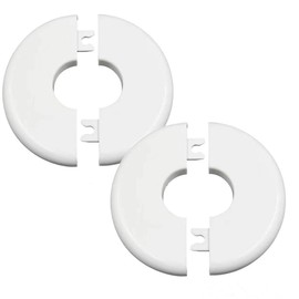 2 pcs Wall Split Flange Self-Adhesive tape Round Escutcheon Various pipes Plate Cover for Water Pipe Faucet Decoration Accessories (16mm/0.65in)