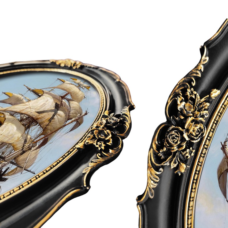 SIMON'S SHOP Oval Picture Frames 11x14, Vintage Picture Frames for