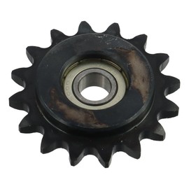 16 Tooth Chain Sprocket Black Practical 3/8" Pitch Drive Chain Gear Durable Roller Tensioner for ISO 06C Chain Timing Gear Roller Chain