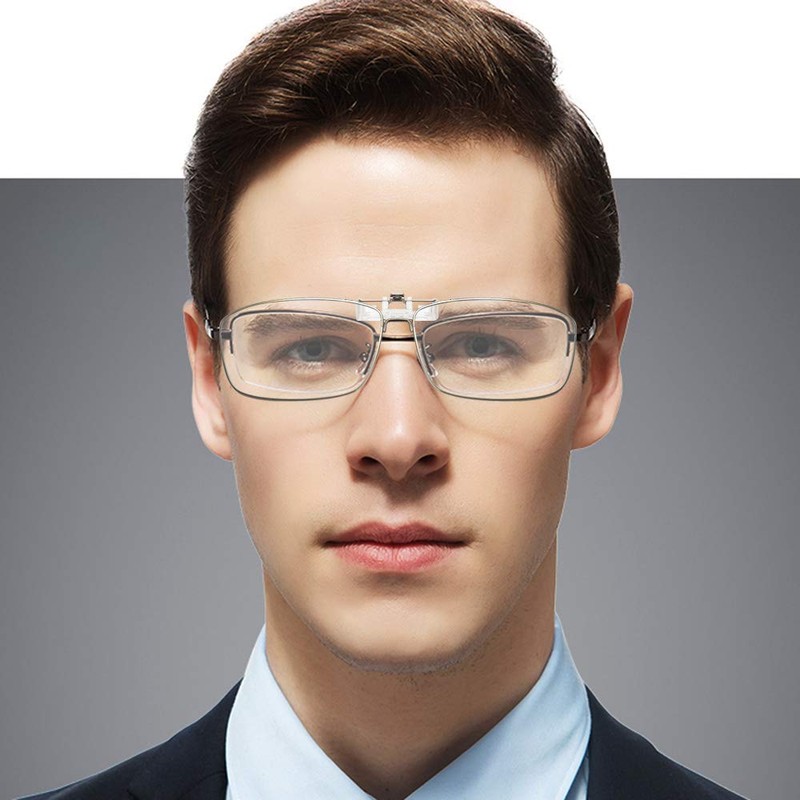 LUFF Reading Glasses Clip Anti-blue light Magnifying Glass Portable Clips(2.0X)