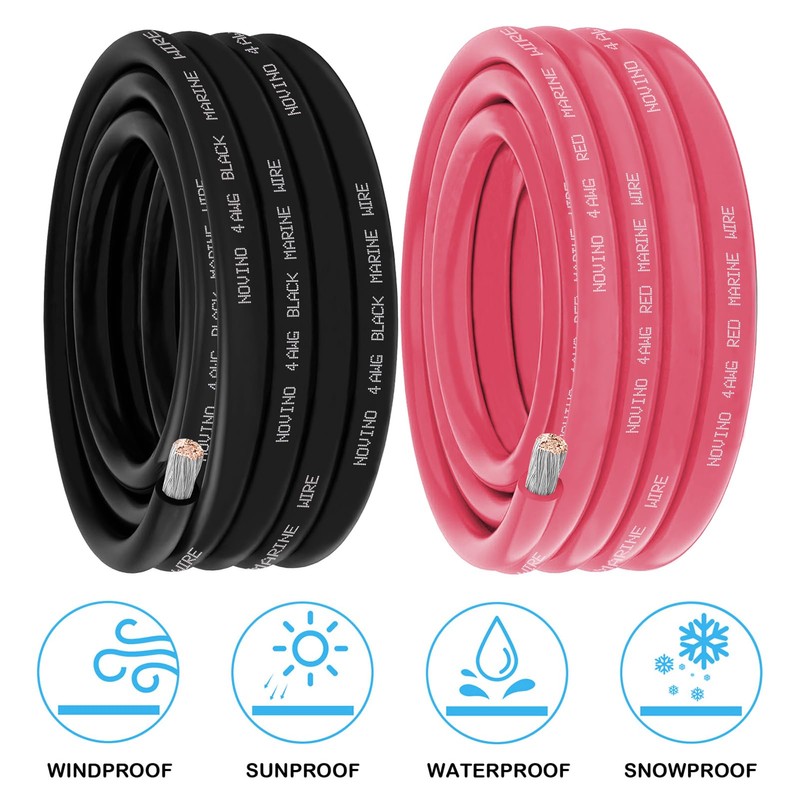 Marine Wire 4 Gauge Marine Grade Wire Include 4AWG 6FT