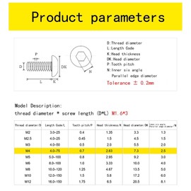 M4-0.7 x 140mm Button Head Socket Cap Screws,Allen Socket Drive,Stainless Steel 304, Full Thread,Heavy Duty Machine Hexagon Screw Drive,Metric Thread Hex Socket Bolt Fastener, Quantity 5