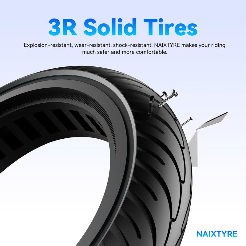 NAIXTYRE 8.5x2 '' inchs Solid Tires for Electric Scooters,This Solid