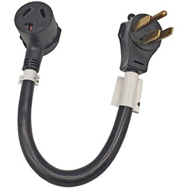 Fullsky FC-145103 Generator or RV Plug AC Adapter Cord NEMA 14-50P to NEMA 10-30R Male 14-50P Generator Plug to Female 10-30R Dryer 3 Prong Receptacle Adapter Output Maximum 30Amp 250Volt