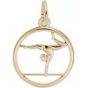 Rembrandt Gold-Plated Sterling Silver Gymnast Charm by Rembrandt