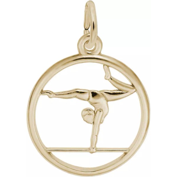 Rembrandt Gold-Plated Sterling Silver Gymnast Charm by Rembrandt